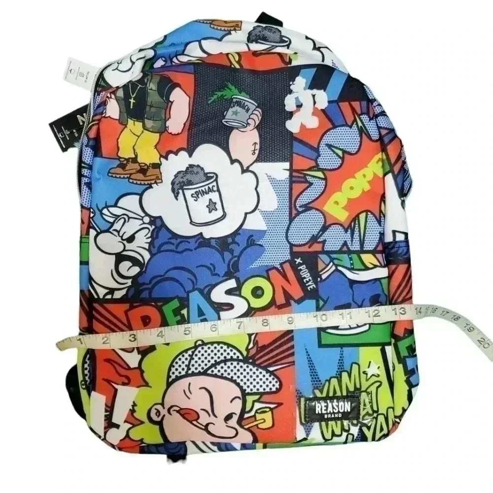 Nwt ! Reason Popeye all over print unisex backpack